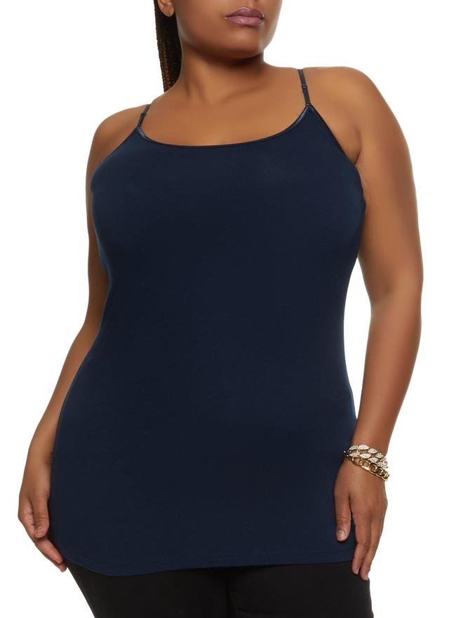 Womens Plus Size Solid Scoop Neck Cami Product Image