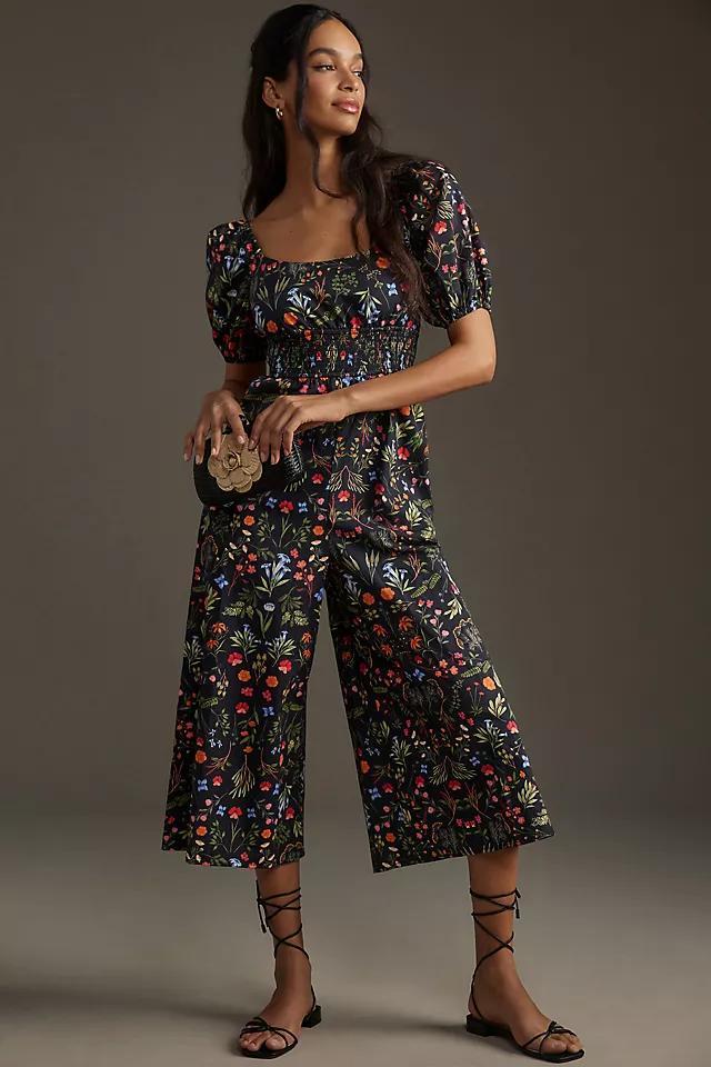 Hutch Puff-Sleeve Floral Jumpsuit Product Image