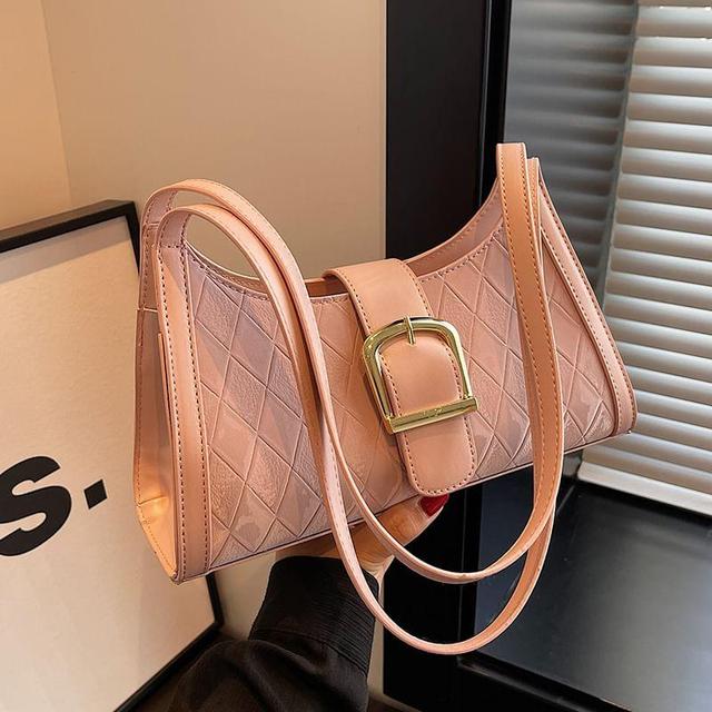 Faux Leather Buckled Shoulder Bag Product Image