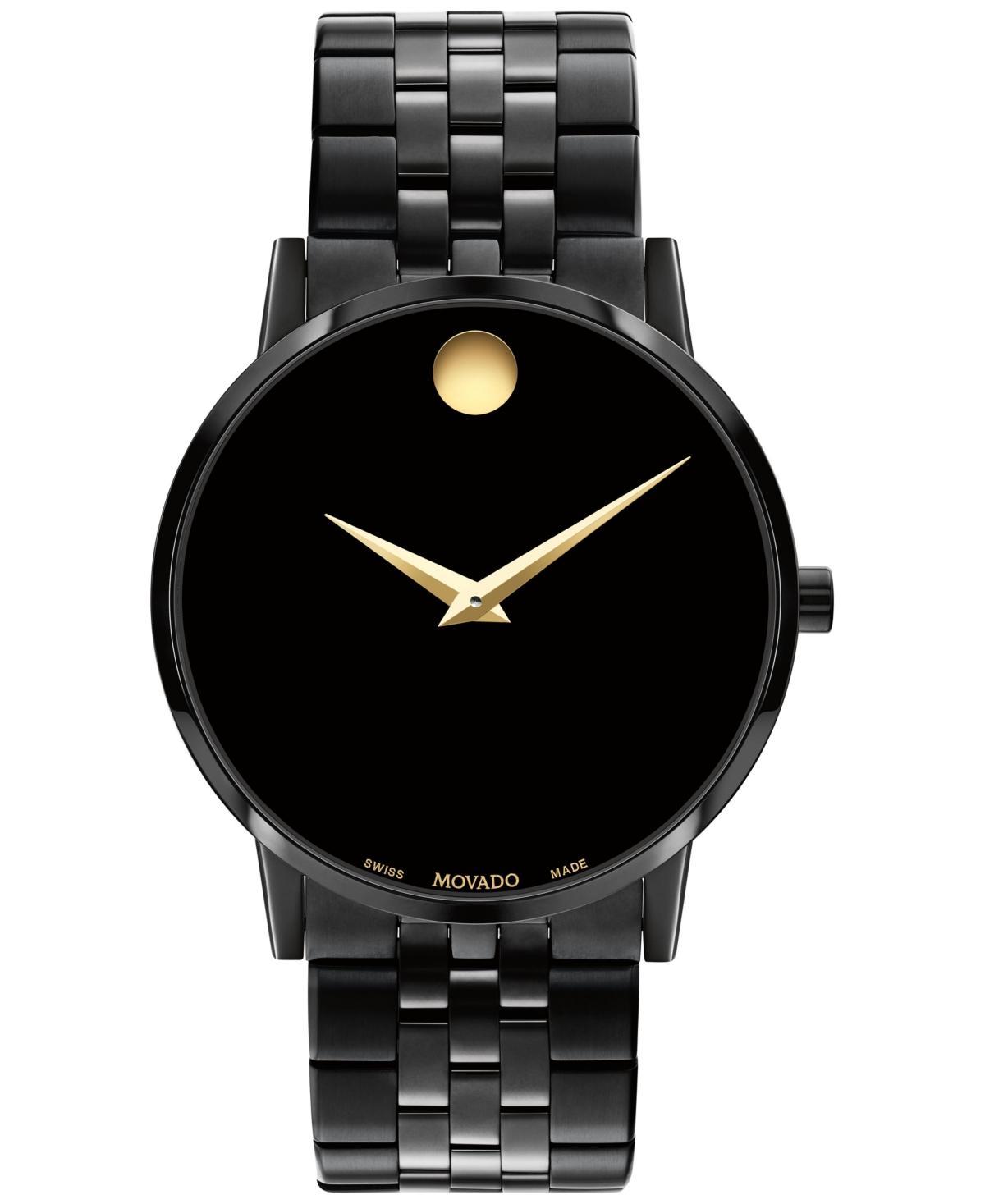 Men's Movado MuseumÂ® Classic Black PVD Watch with Black Dial (Model: 0607626) Product Image