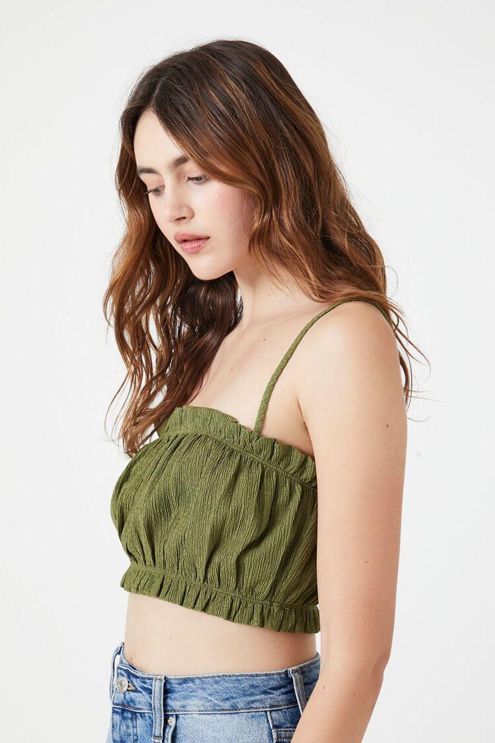 Ruffle-Trim Cropped Cami | Forever 21 Product Image