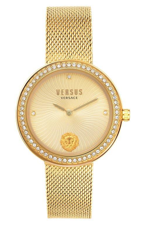 Versus Versace Womens Lea Two Hand Gold-Tone Stainless Steel Watch 35mm Product Image