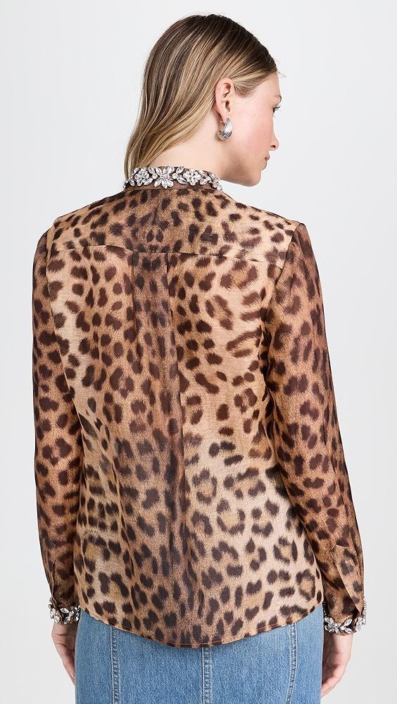 Zimmermann Crush Embellished Body Shirt | Shopbop Product Image