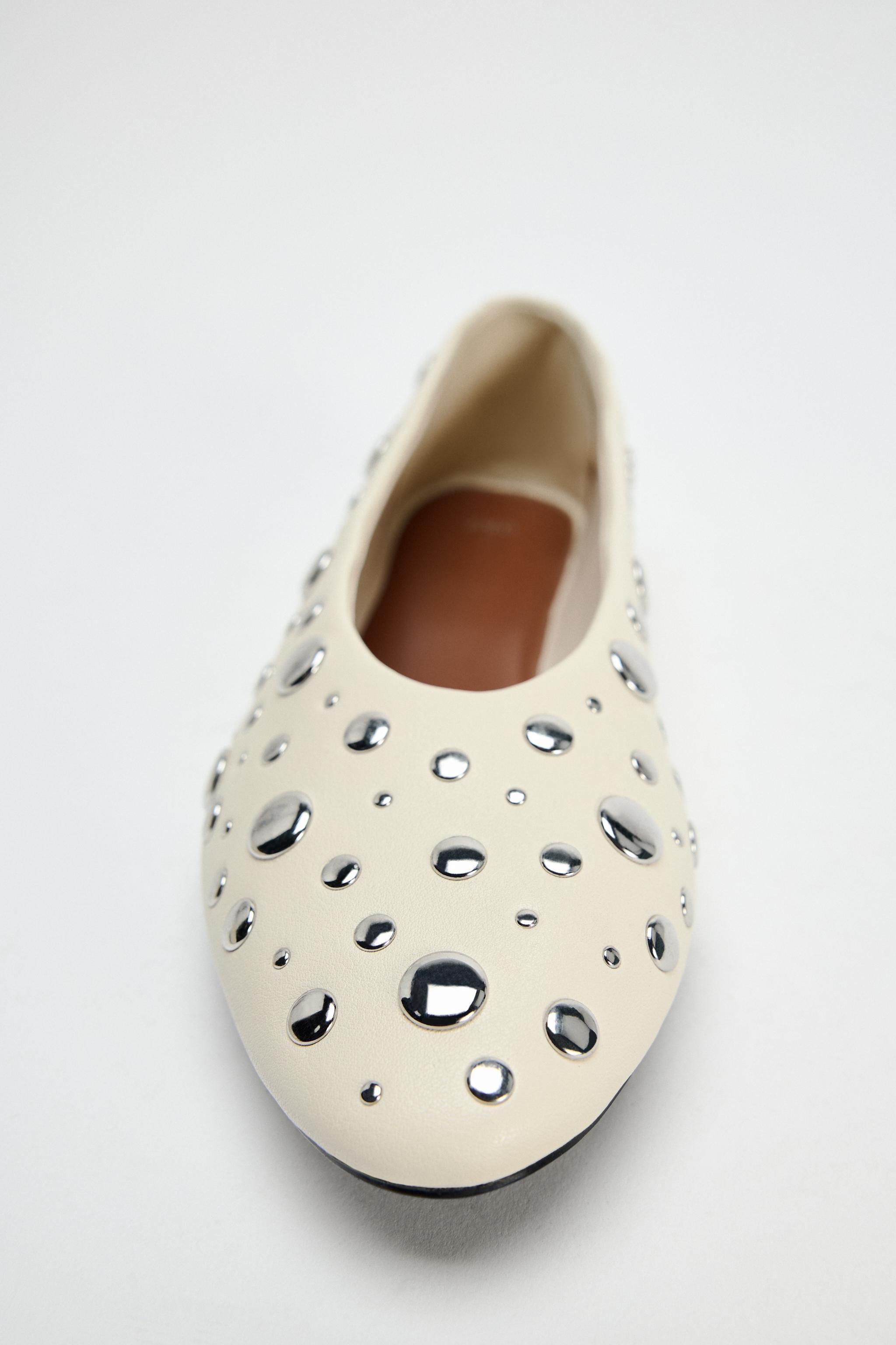 STUDDED BALLET FLATS Product Image