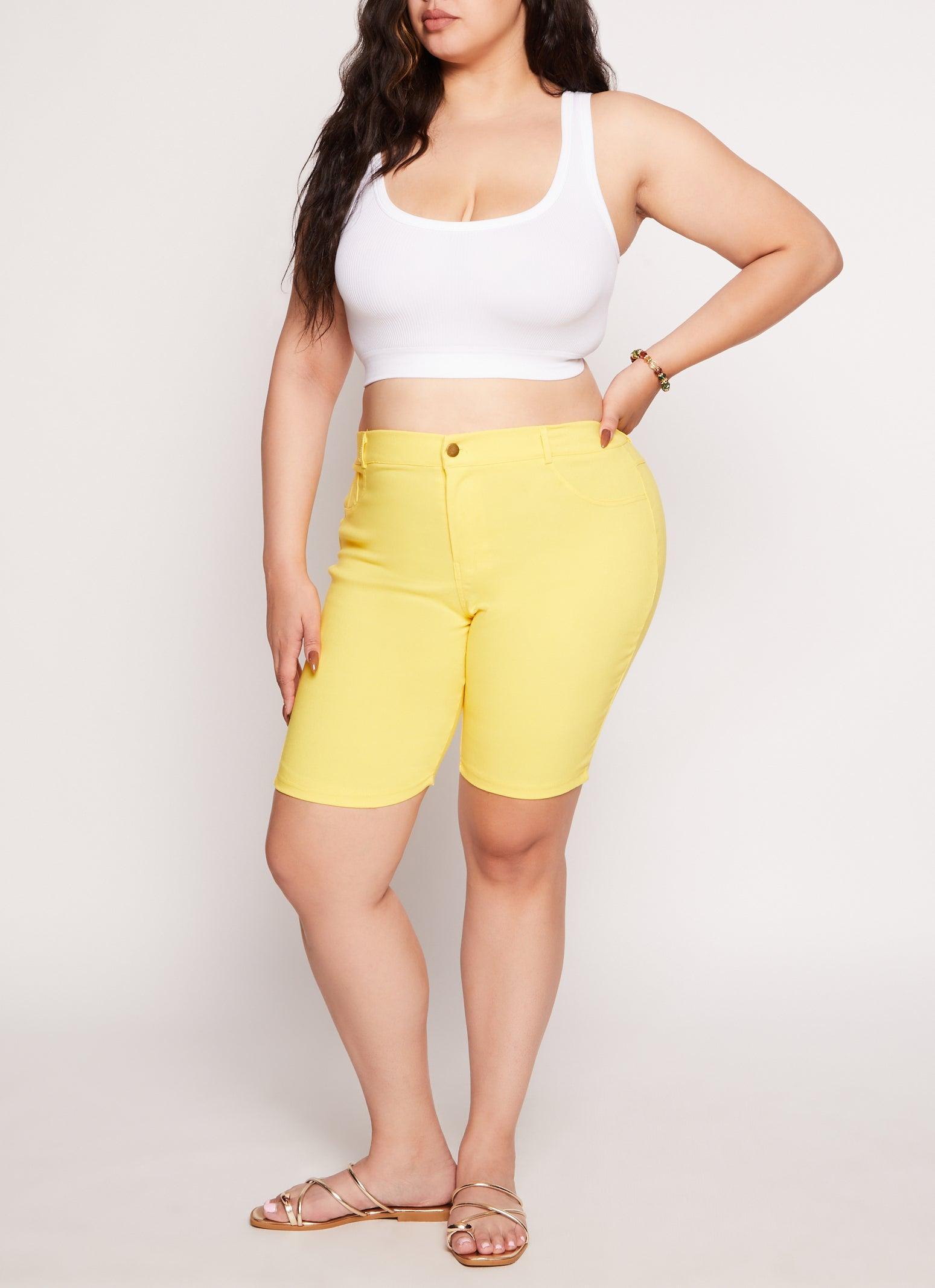 Womens Plus Size High Waist Hyperstretch Bermuda Shorts product image