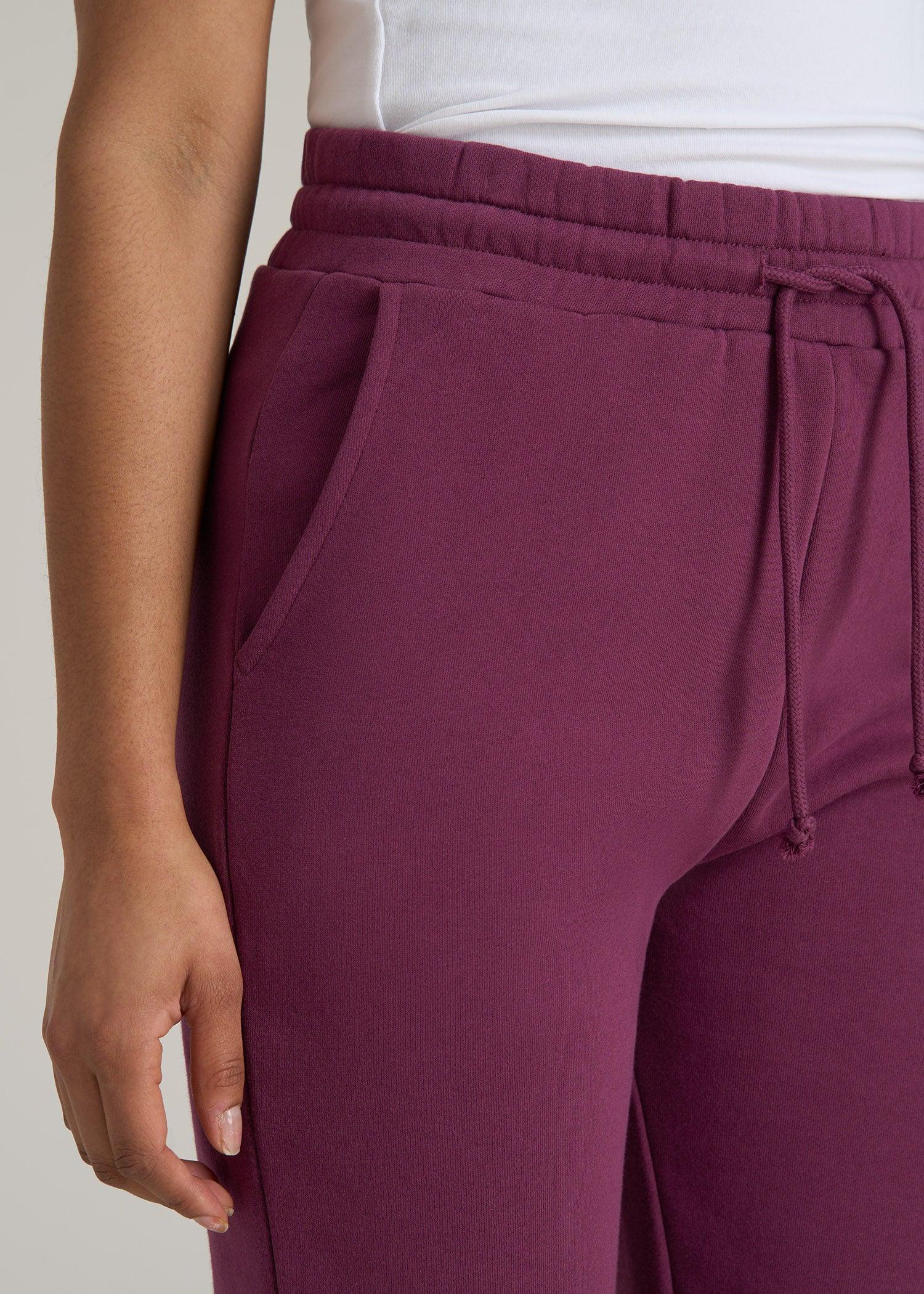 Wearever Fleece SLIM-FIT High-Waisted Women's Sweatpants in Purple Gumdrop Female Product Image