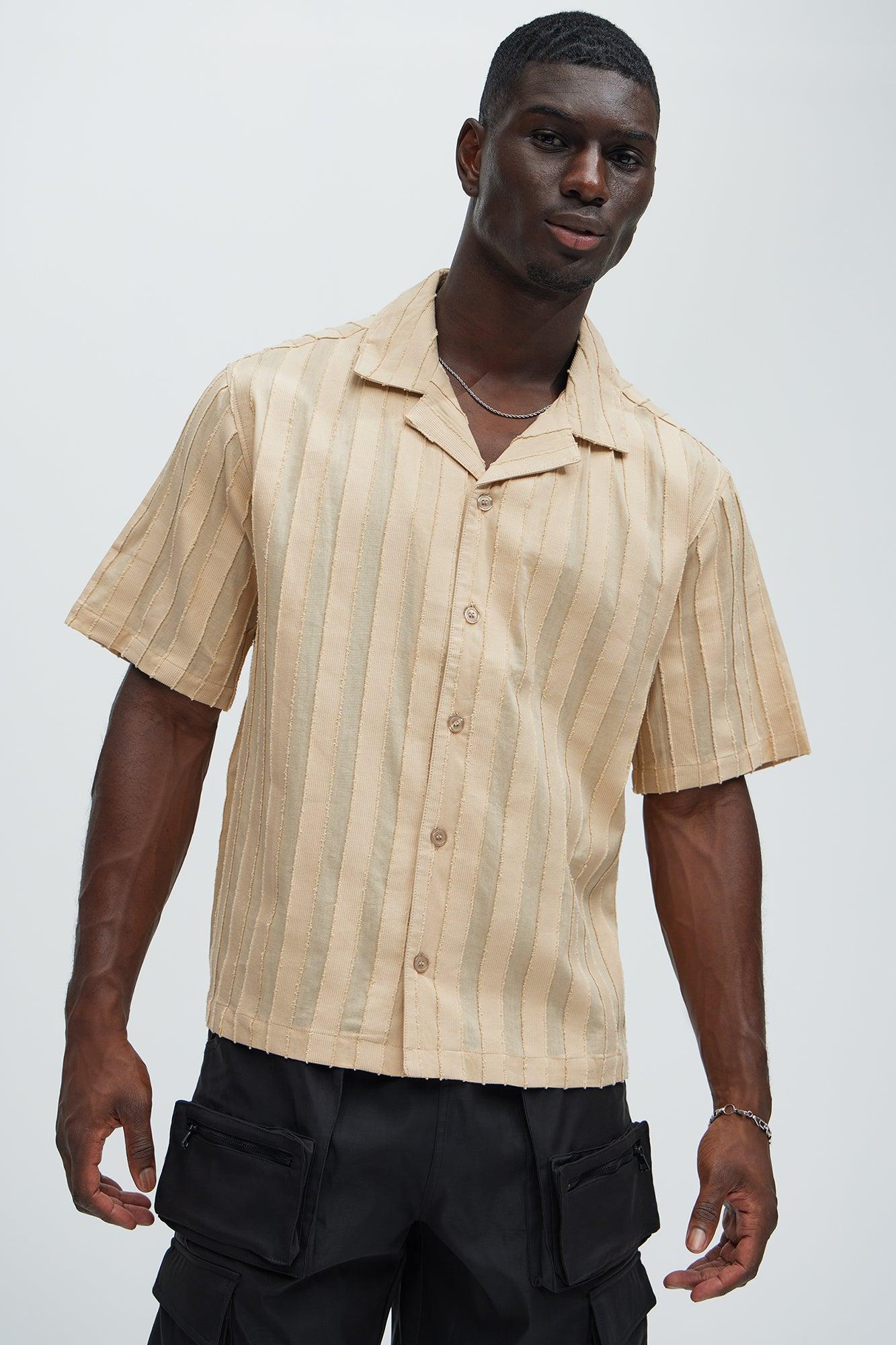 Charles Striped Shirt - Cream Product Image