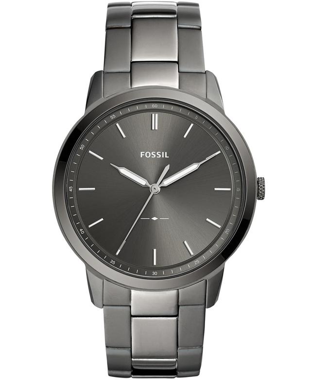 Fossil The Minimalist Three-Hand Smoke Stainless Steel Watch Product Image