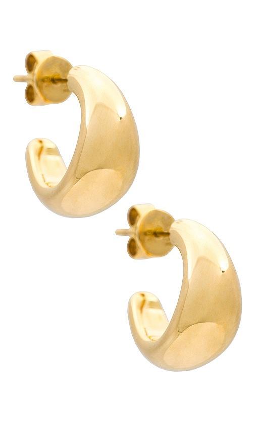 EF COLLECTION Jumbo Dome Hoop Earrings Product Image