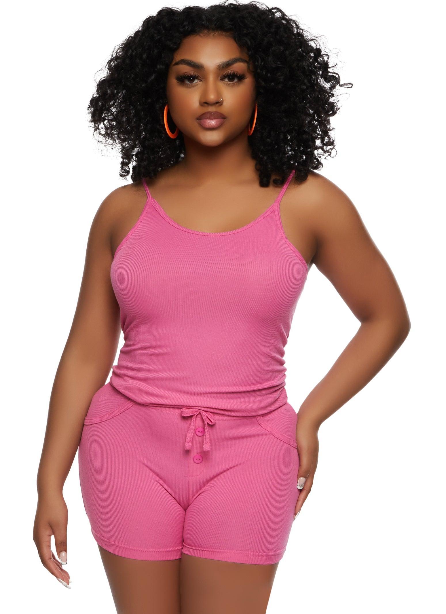 Womens Cami Pajama Romper Product Image