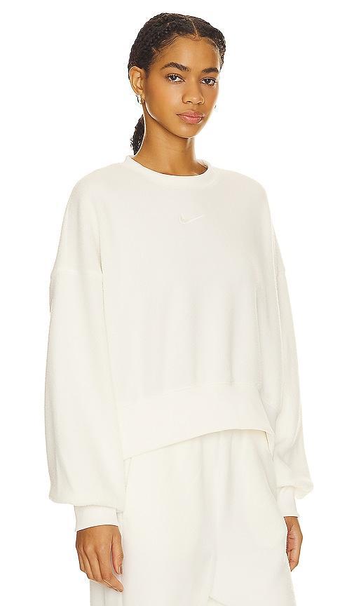 Women's Nike Sportswear Plush Oversized Crew-Neck Mod Crop Sweatshirt Product Image