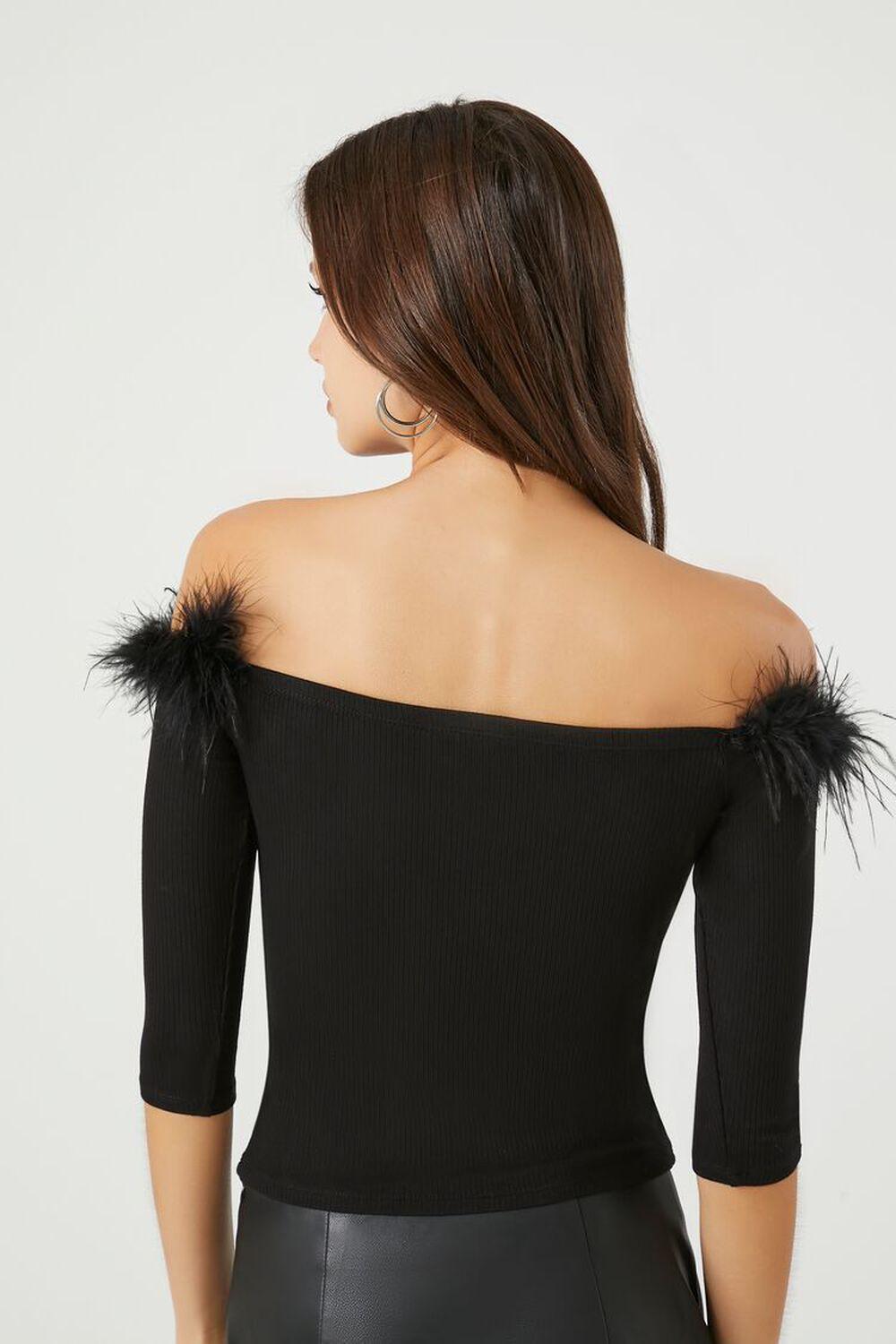 Feather Off-the-Shoulder Top | Forever 21 Product Image