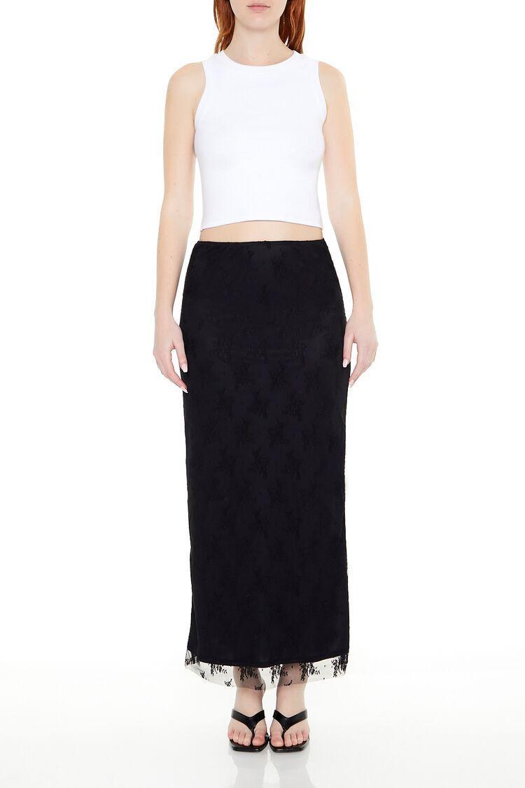 Lace Column Midi Skirt | Forever 21 Product Image