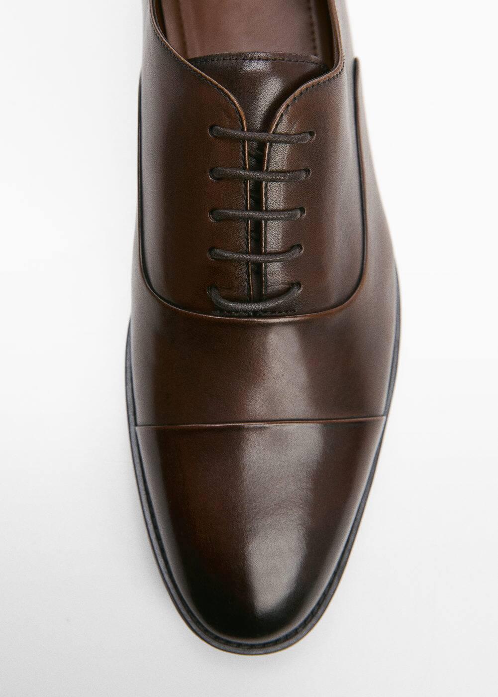 MANGO MAN - Elongated leather suit shoes brownMen Product Image