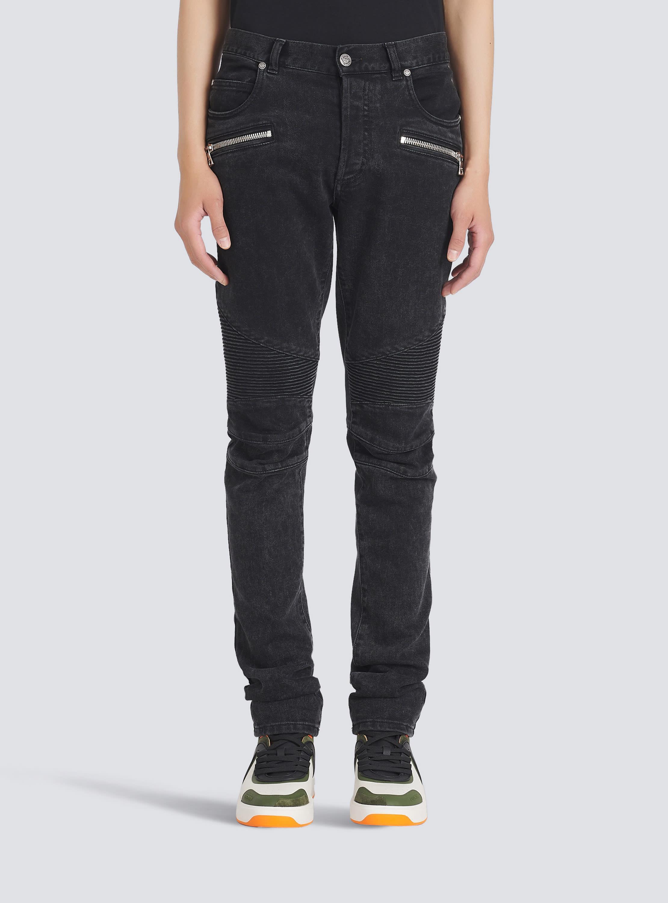 Slim cut cotton jeans Product Image