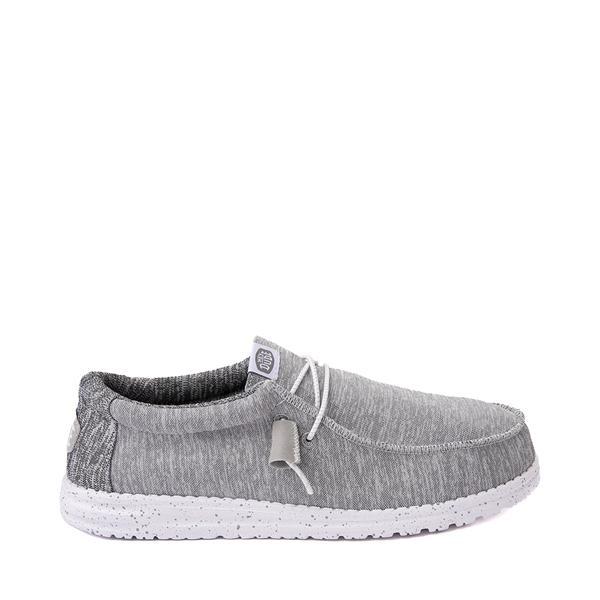 Mens HEYDUDE Wally Sport Casual Shoe - Grey Product Image