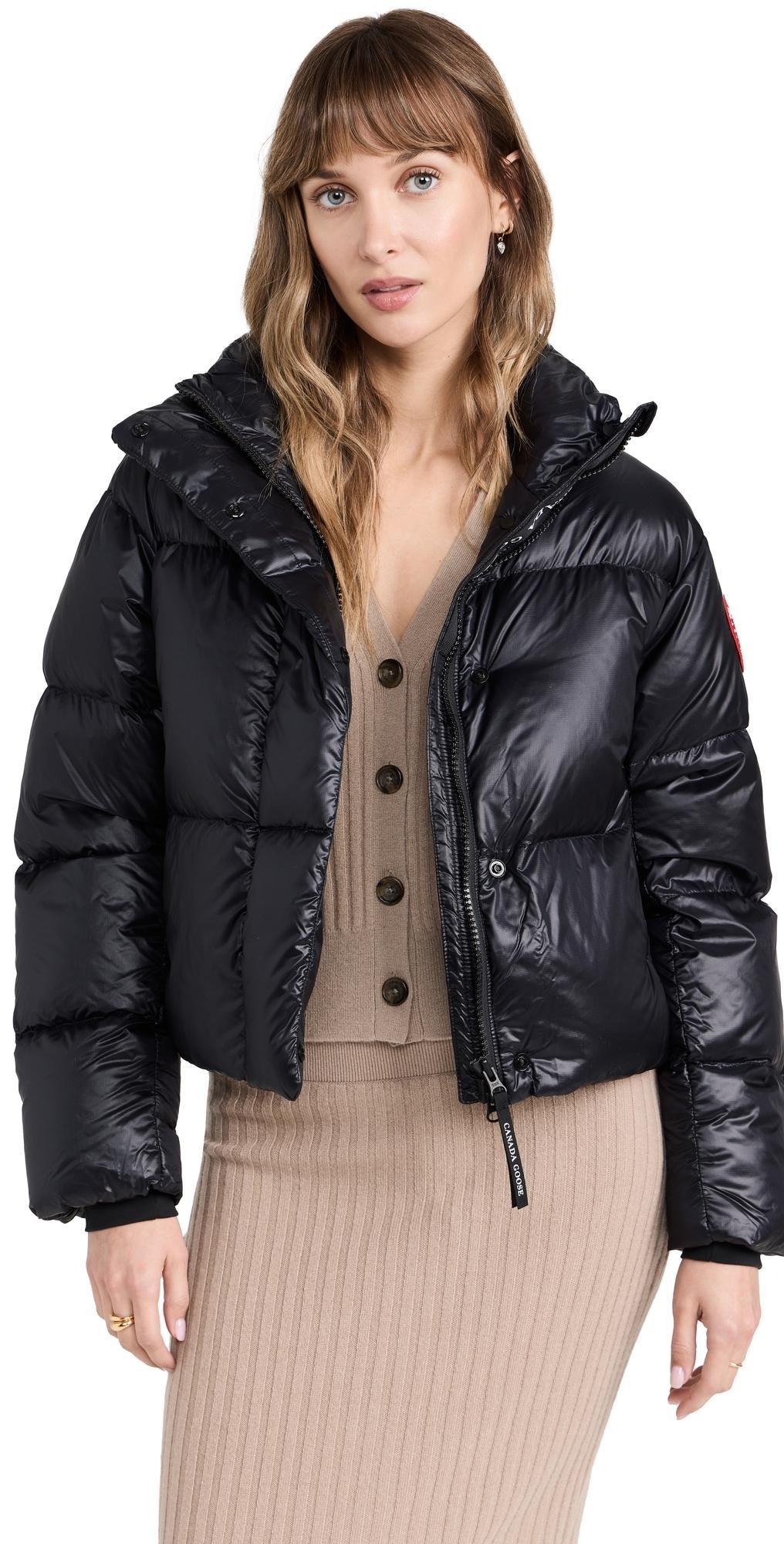 Canada Goose Cypress 750 Fill Power Down Recycled Nylon Packable Crop Puffer Jacket Product Image