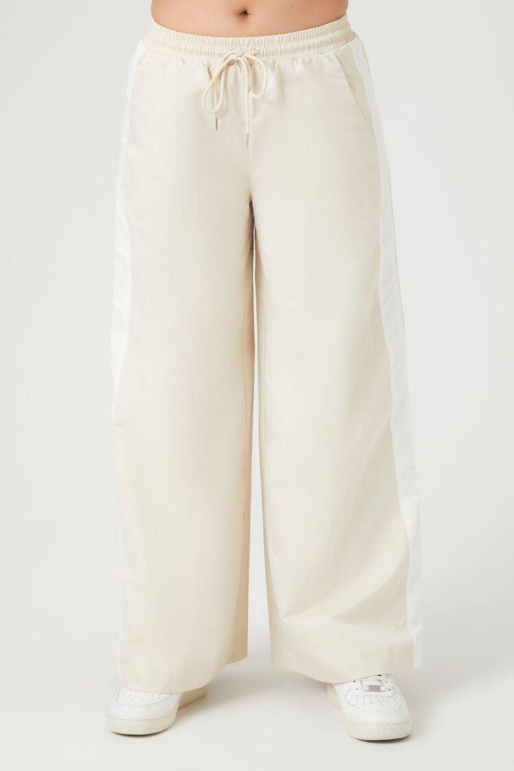 Side-Striped Wide-Leg Pants | Forever 21 Product Image