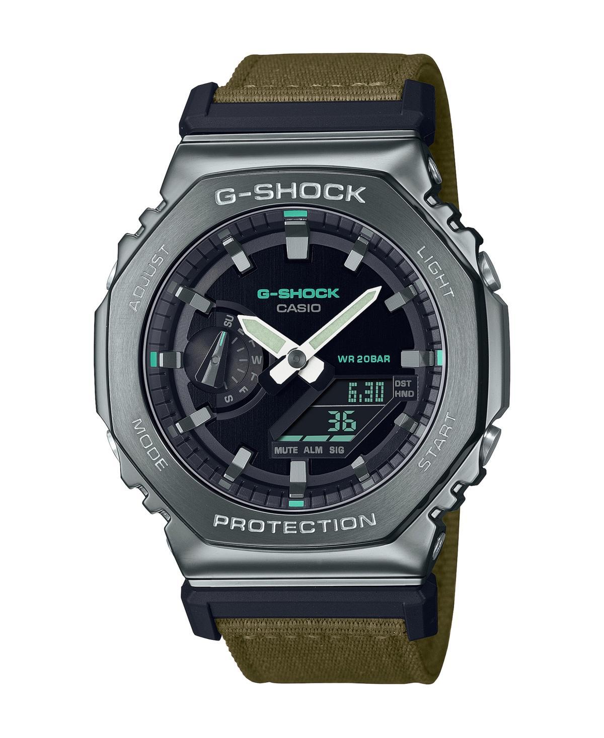 G-Shock Mens Ana-Digi Green Fabric Strap Watch Product Image