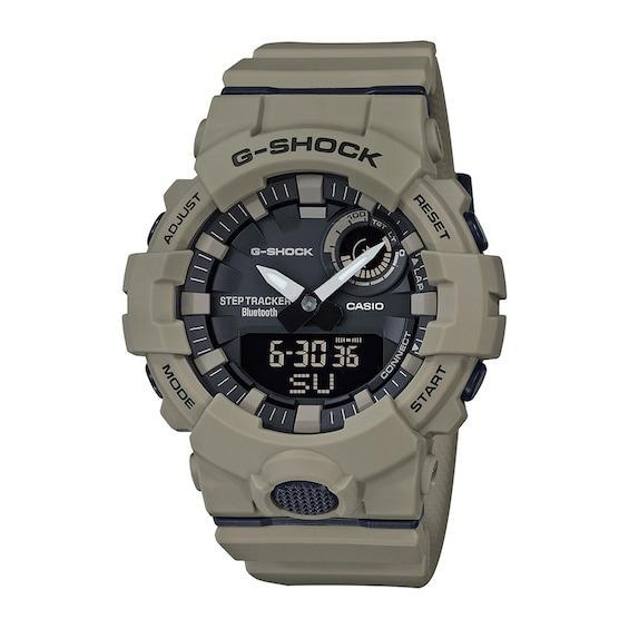 Men's Casio G-Shock Power Trainer Khaki Strap Watch with Black Dial (Model: Gba800Uc-5A) Product Image