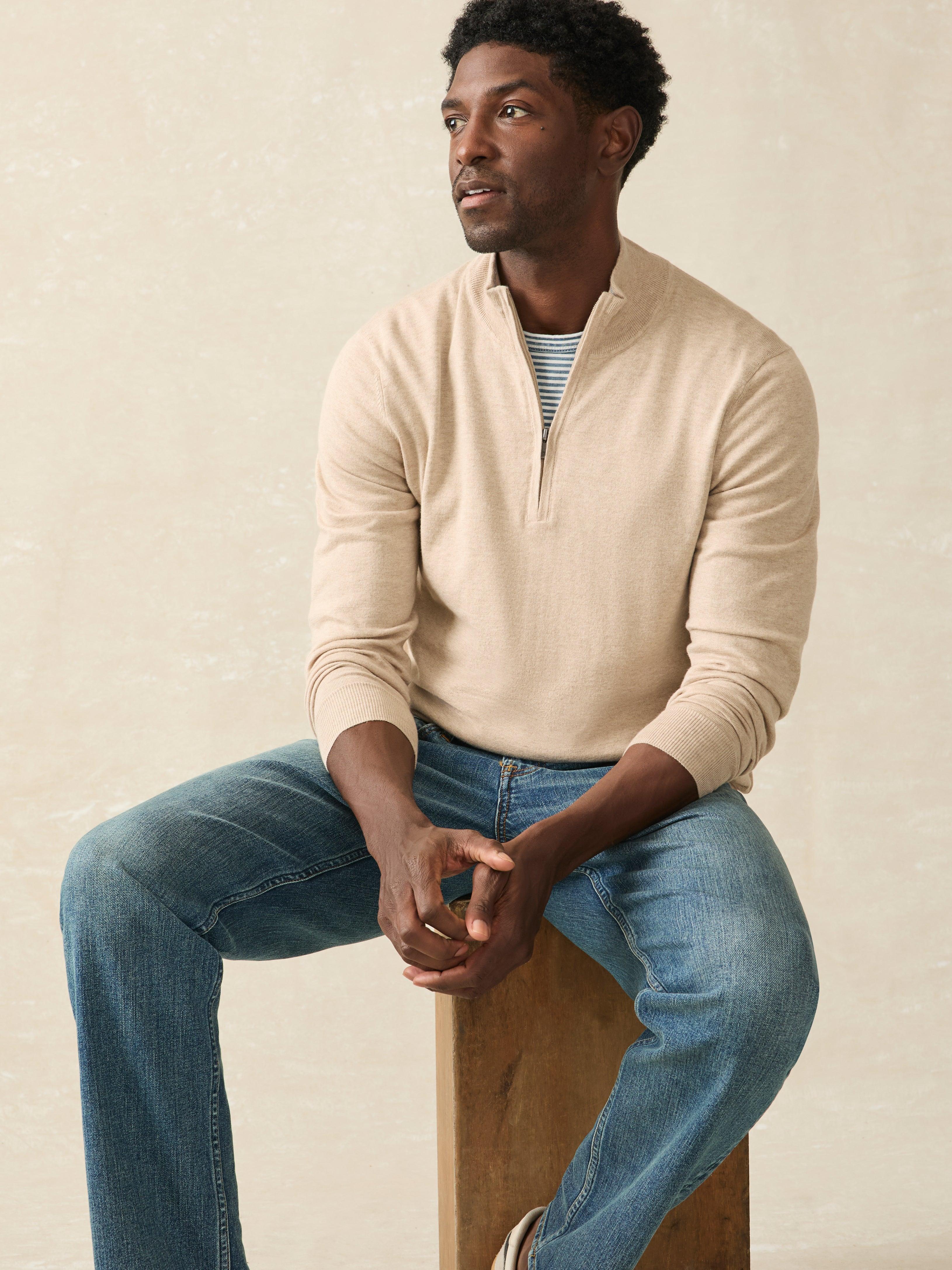 Movement™ Quarter Zip Sweater (Tall) - Soft Dune Heather Male Product Image