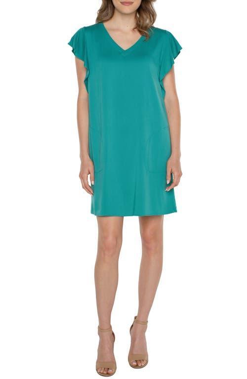 Liverpool Los Angeles Flutter Sleeve Shift Dress Product Image