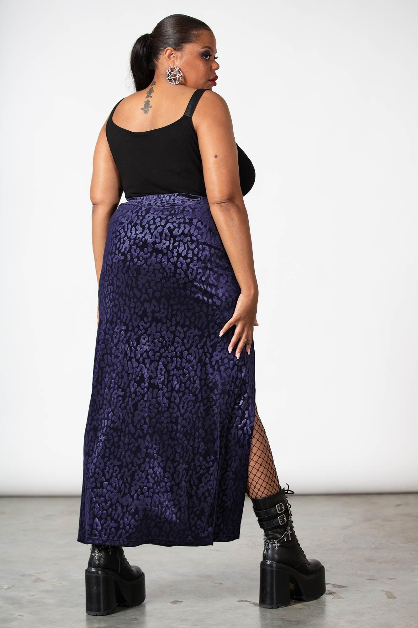 Nine Lives Skirt [PLUM] [PLUS] - Resurrect Female Product Image