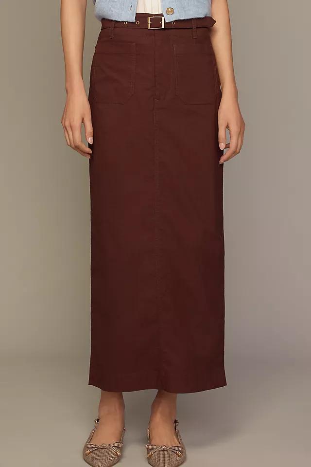 The Colette Maxi Skirt by Maeve: Belted Edition Product Image