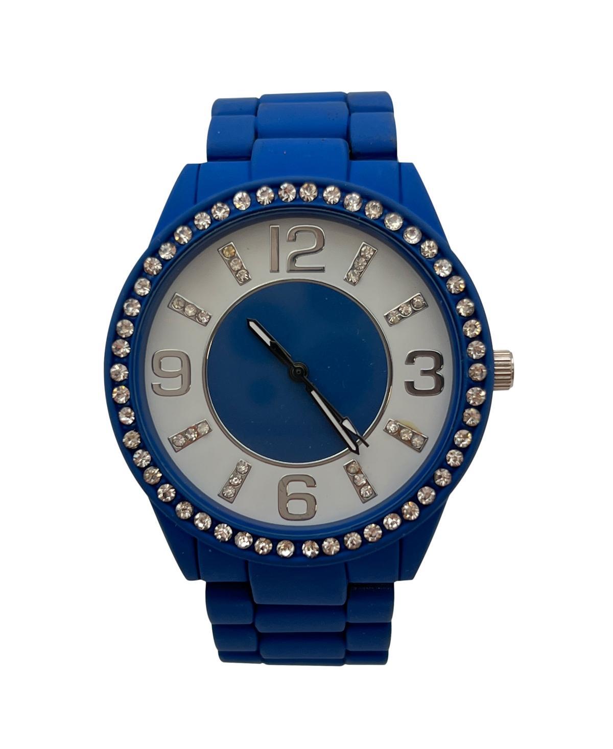 Olivia Pratt Sparkle and Matte Solid Colors Women Watch - Blue Product Image