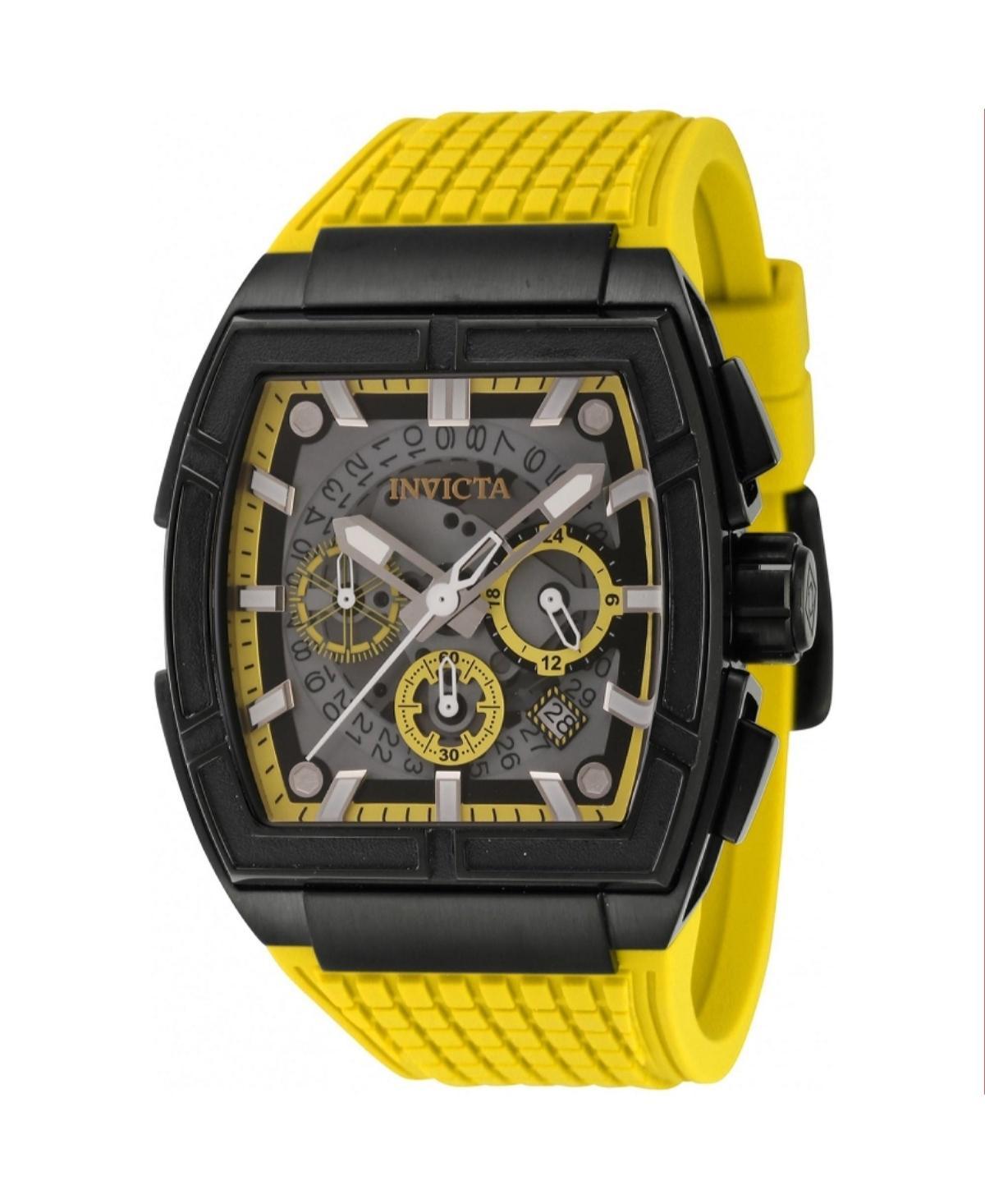 Invicta Mens 44886 S1 Rally Quartz Multifunction Yellow, Black Dial Watch - Black Product Image