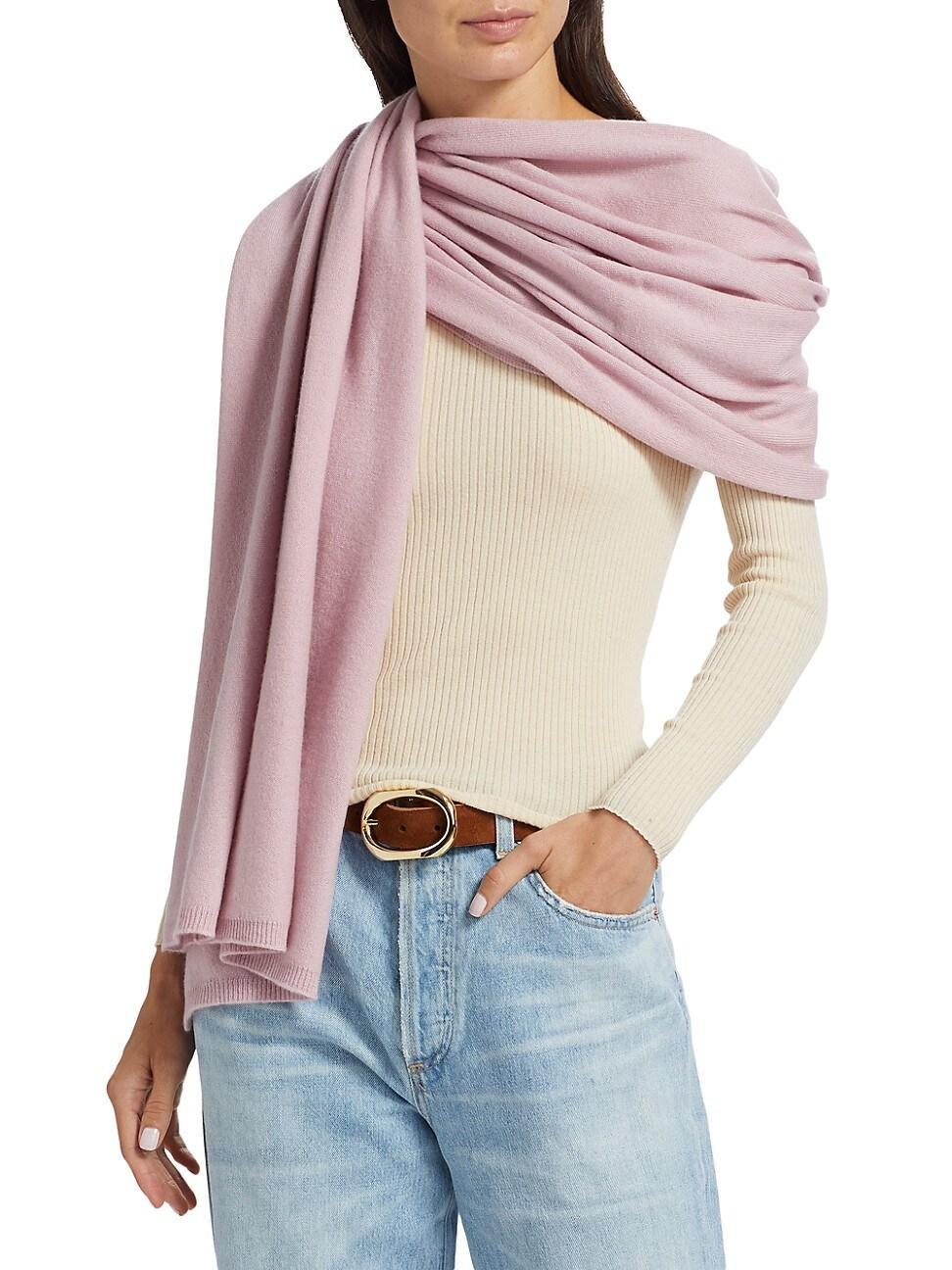 Womens Cashmere Knit Wrap Product Image