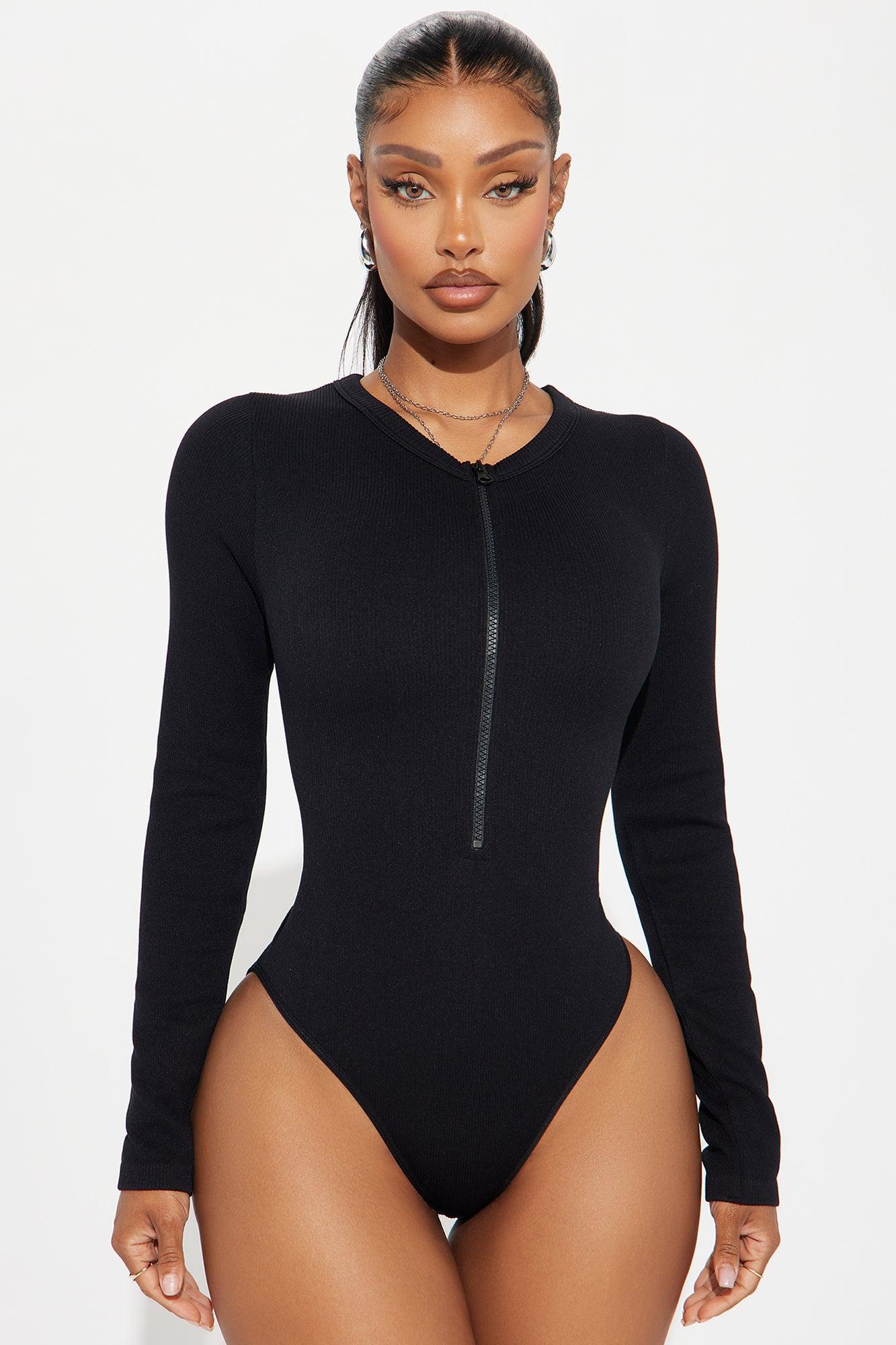 Serena Seamless Bodysuit - Black Product Image