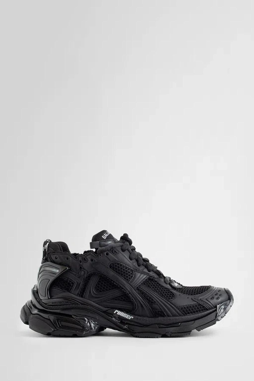 BALENCIAGA Men's Ss24 Mesh And Nylon Runner Sneakers In Black Product Image