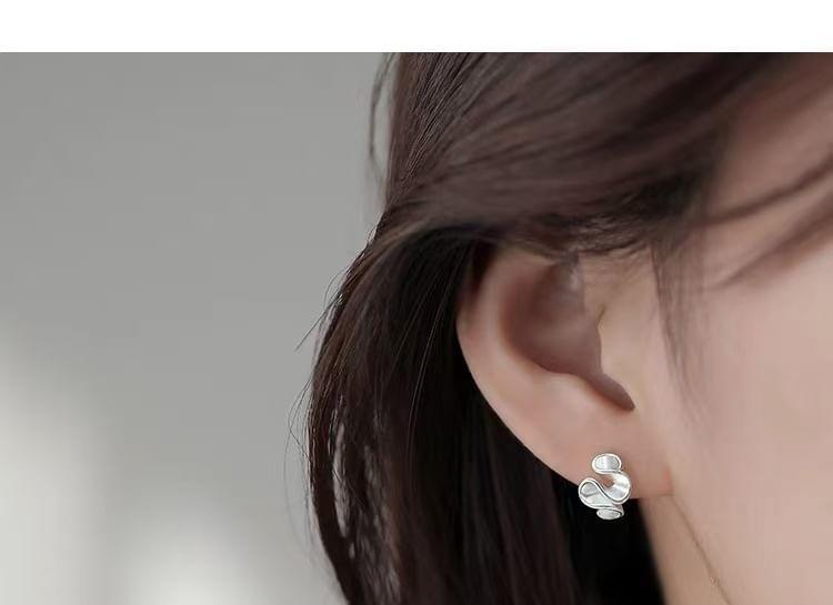 Sterling Silver Floral Stud Earring Product Image