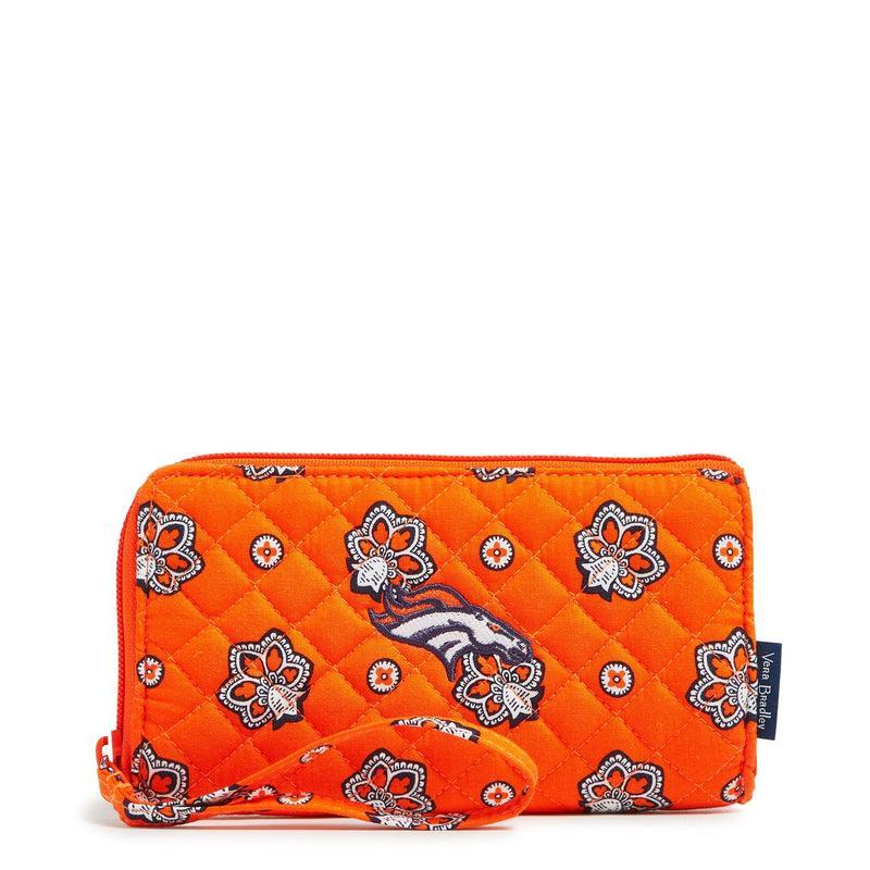 Vera Bradley NFL RFID Front Zip Wristlet Women in Denver Broncos Bandana Product Image