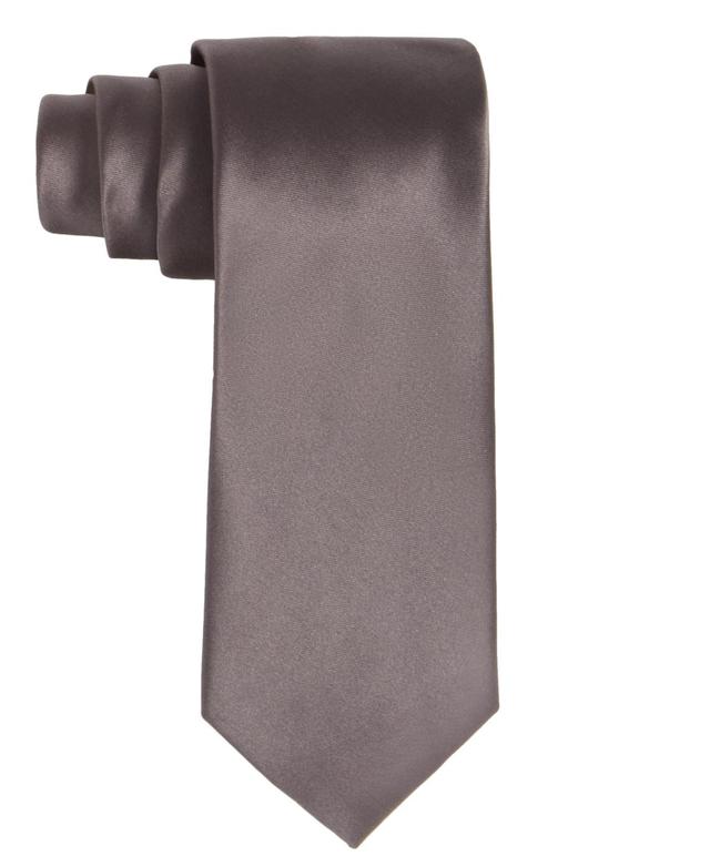 Tayion Collection Mens Brown Solid Tie Product Image