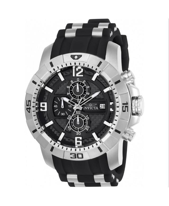 Invicta Mens 24962 Pro Diver Quartz Multifunction Black Dial Watch - Black Product Image