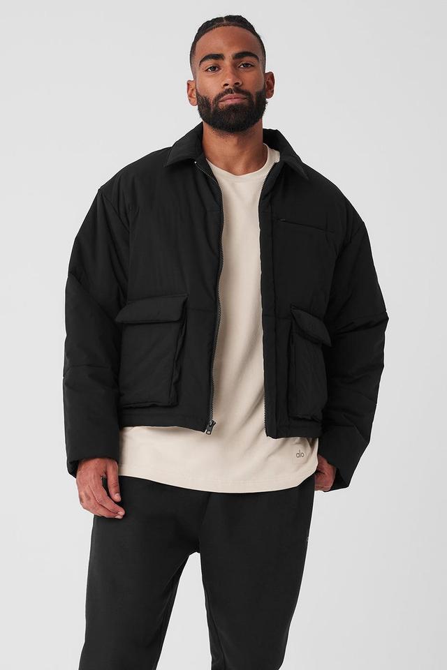 Voyage Utility Cargo Jacket - Black Male Product Image