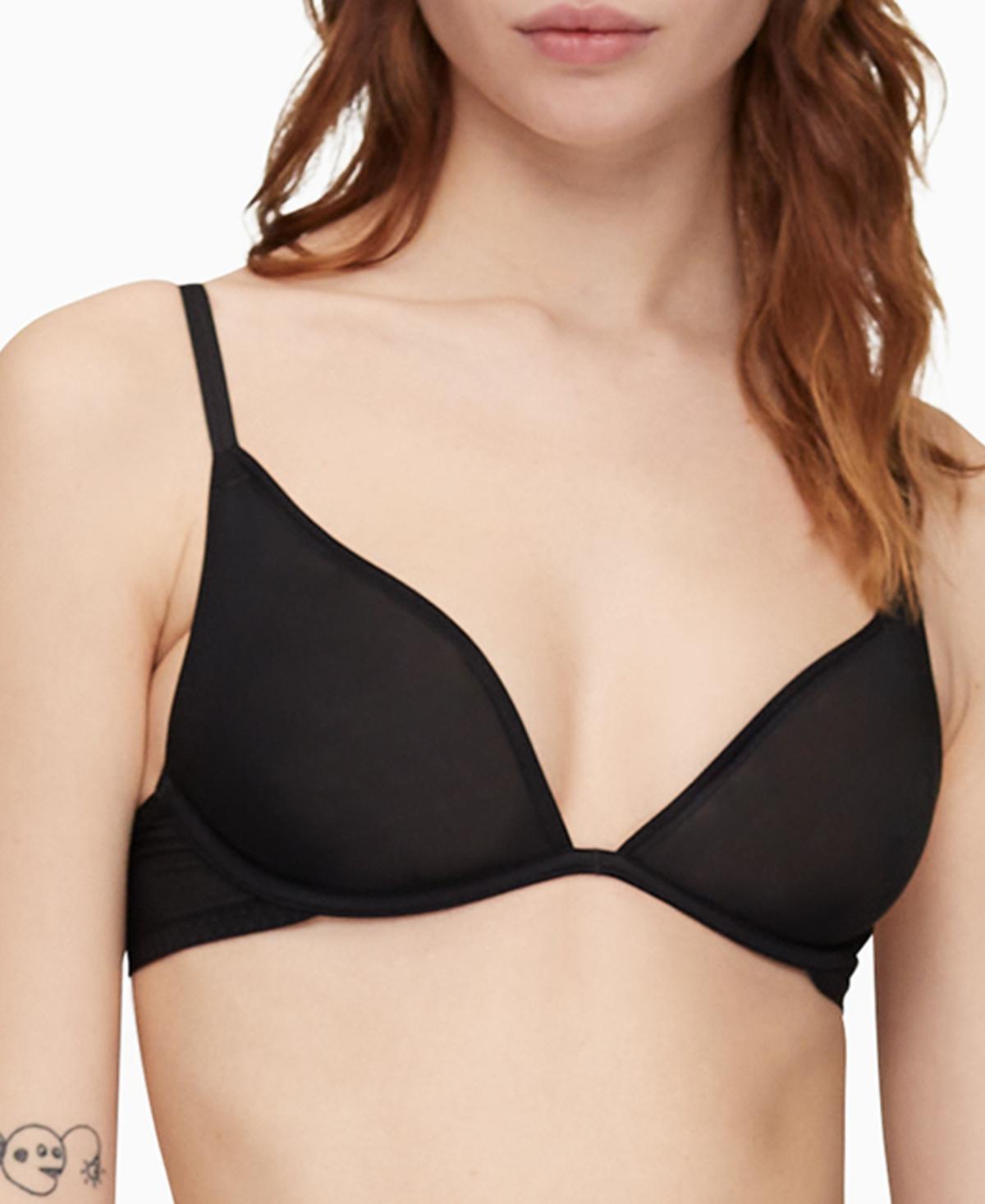 Calvin Klein Sheer Marquisette Unlined Plunge Bra Product Image