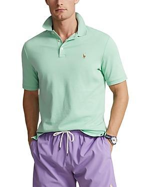 Men's Classic Fit Soft Cotton Polo In Resort Green Heather Product Image