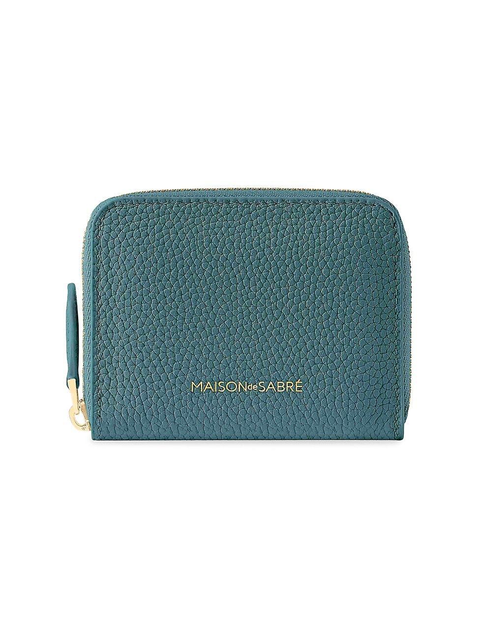 Womens Small Leather Zipped Wallet Product Image