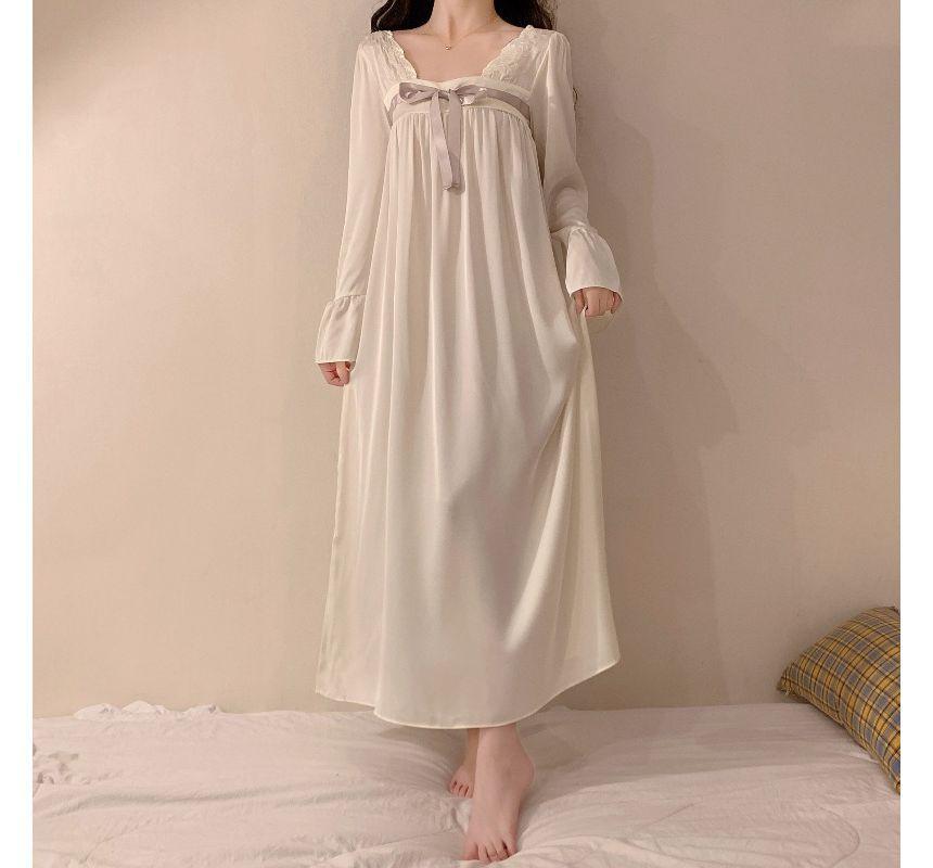 Lace Trim Pajama Set Product Image