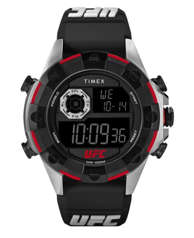 Timex Ufc Mens Kick Digital Black Polyurethane Watch, 49mm Product Image