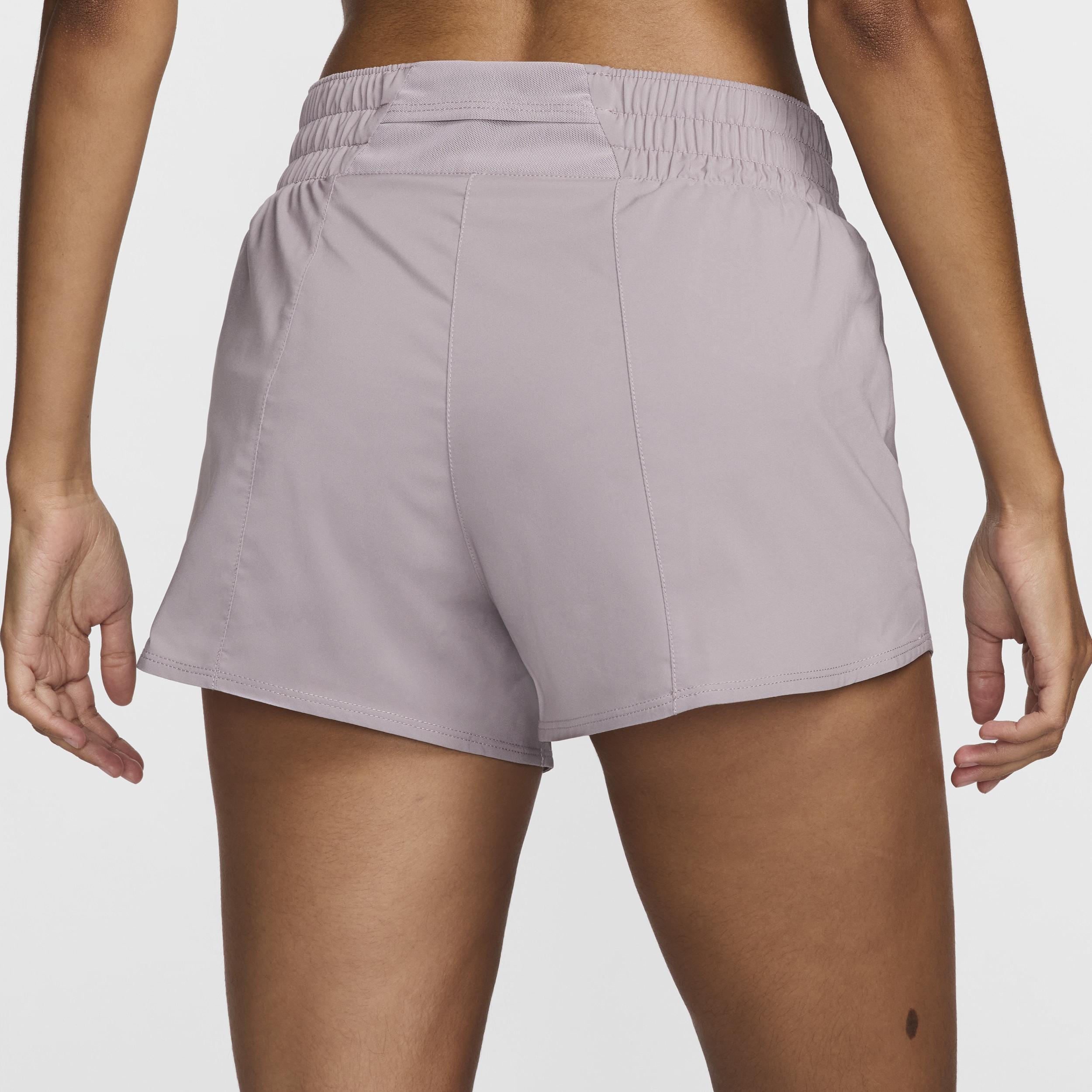 Nike Womens One Dri-FIT Mid-Rise 3 Brief-Lined Shorts Product Image