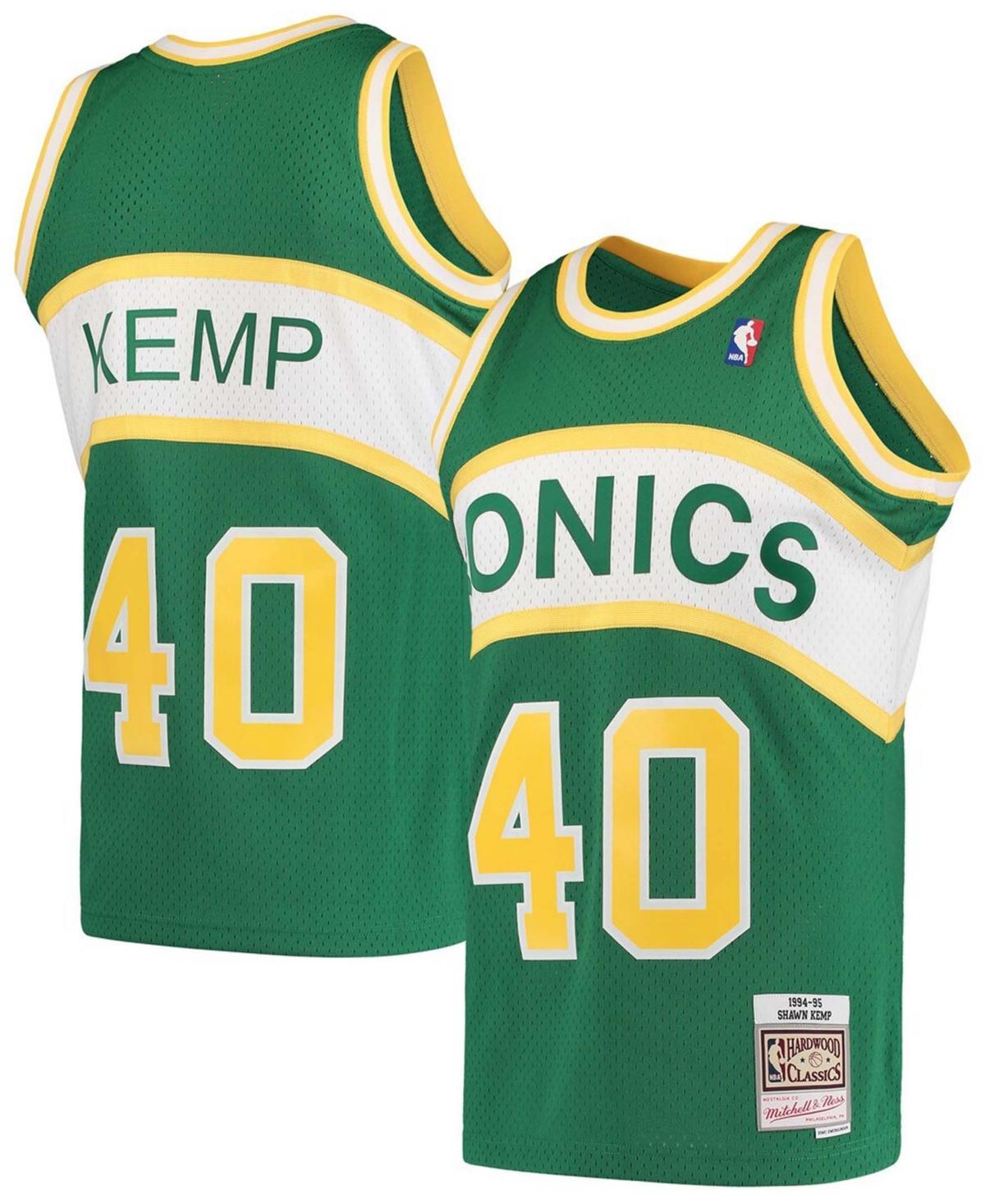 Mens Shawn Kemp Green Seattle Supersonics Hardwood Classics 1994-95 Swingman Jersey - Green Product Image