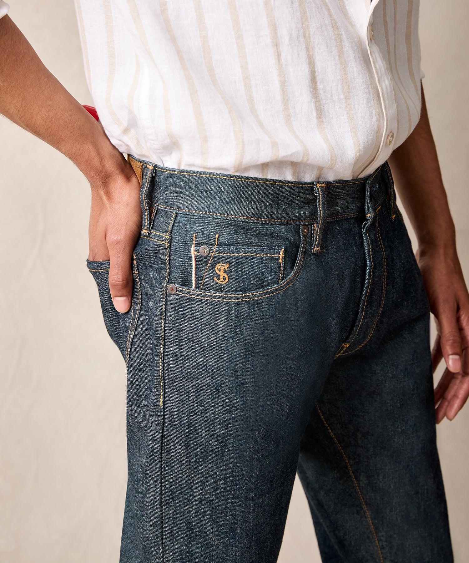 Slim Lightweight Japanese Selvedge Jean in Indigo Product Image