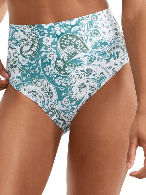 Fold-Over High-Waist Bikini Bottom Product Image