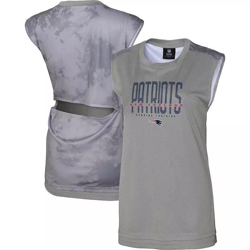 Womens Gray New England Patriots No Sweat Tank Top Product Image