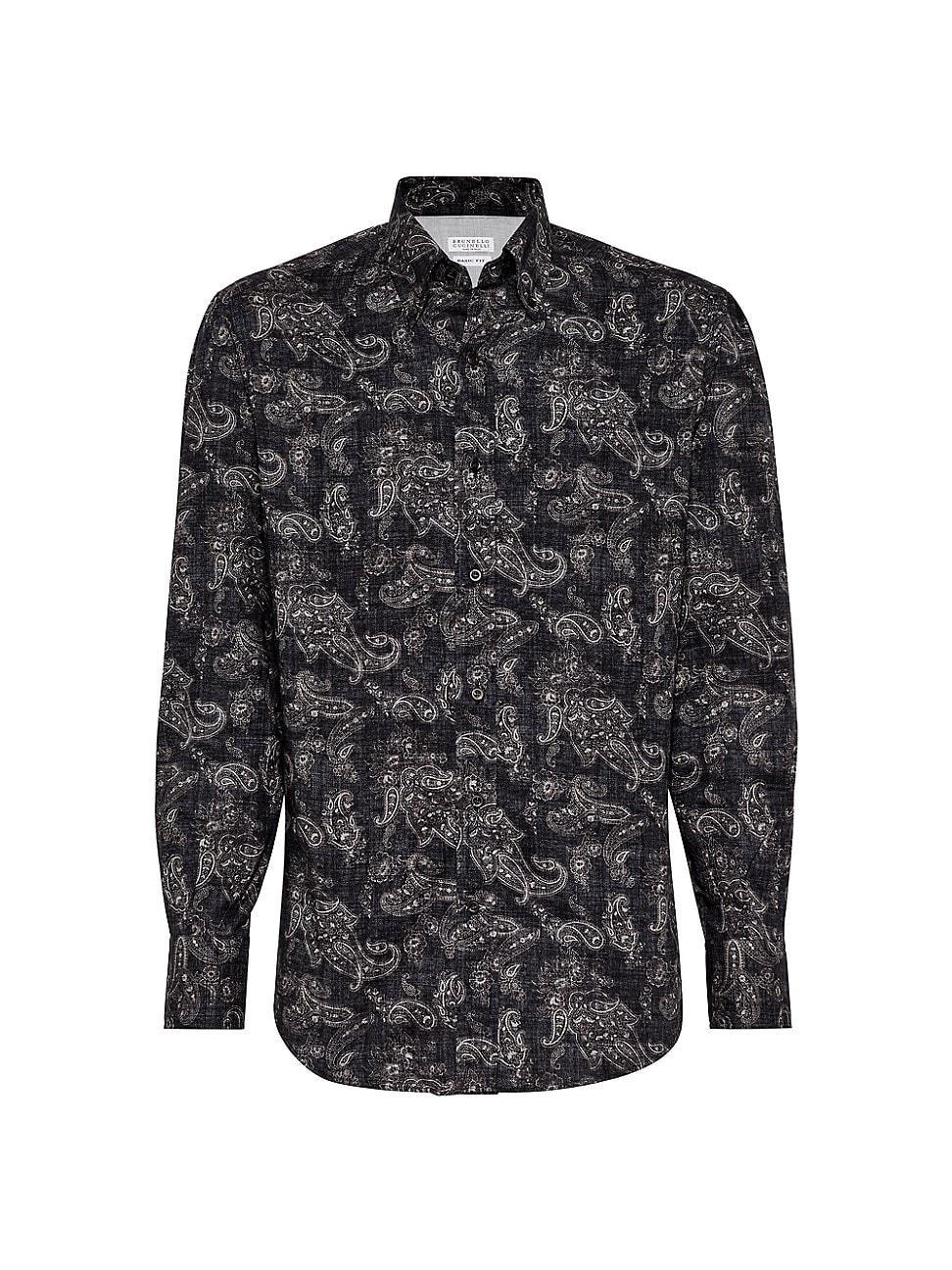 Mens Paisley Basic Fit Shirt Product Image