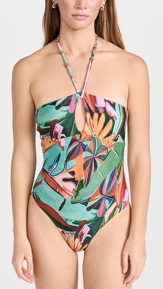 FARM Rio Banana Foliage One Piece | Shopbop Product Image